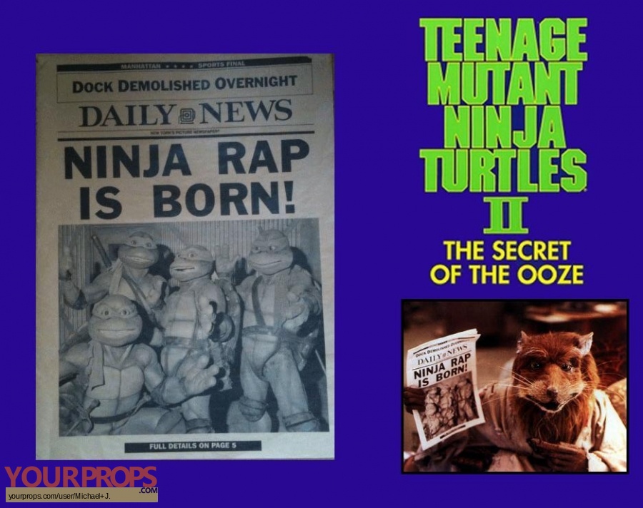 Teenage Mutant Ninja Turtles 2 original movie prop