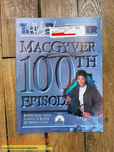 MacGyver original film-crew items