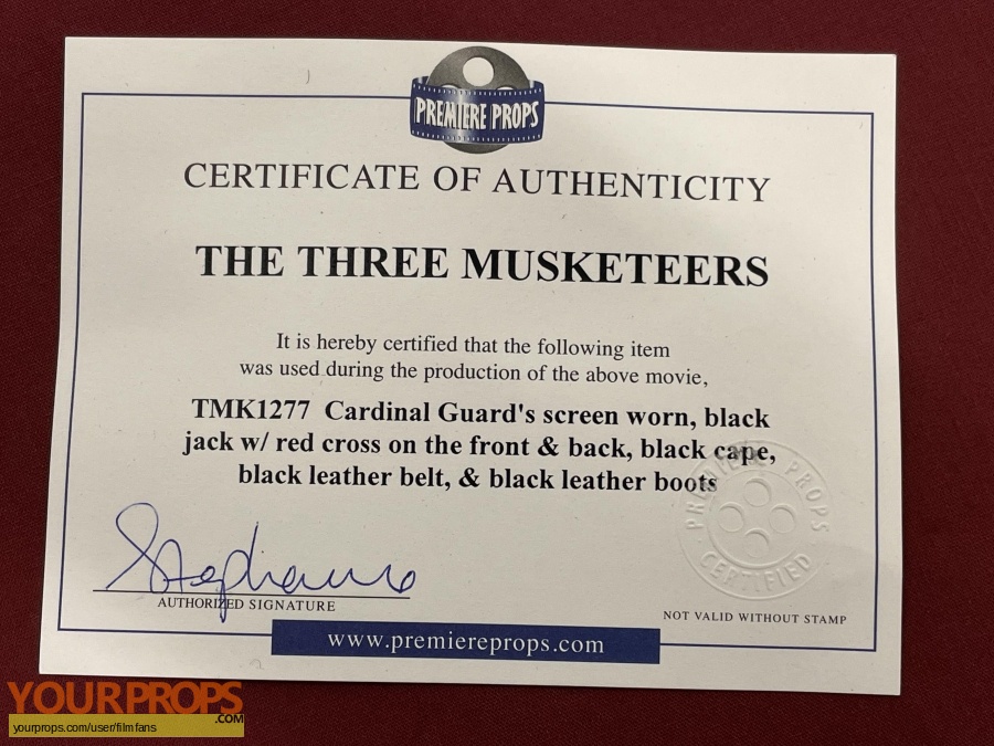 The Three Musketeers original movie costume