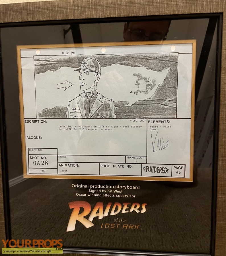 Indiana Jones And The Raiders Of The Lost Ark original production artwork