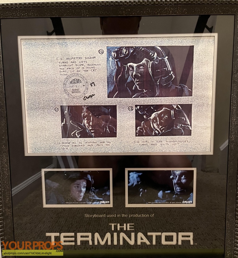 The Terminator original production artwork