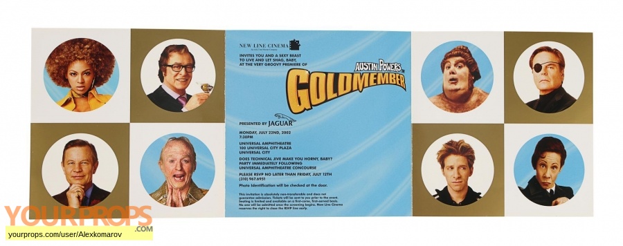 Austin Powers  Goldmember original film-crew items