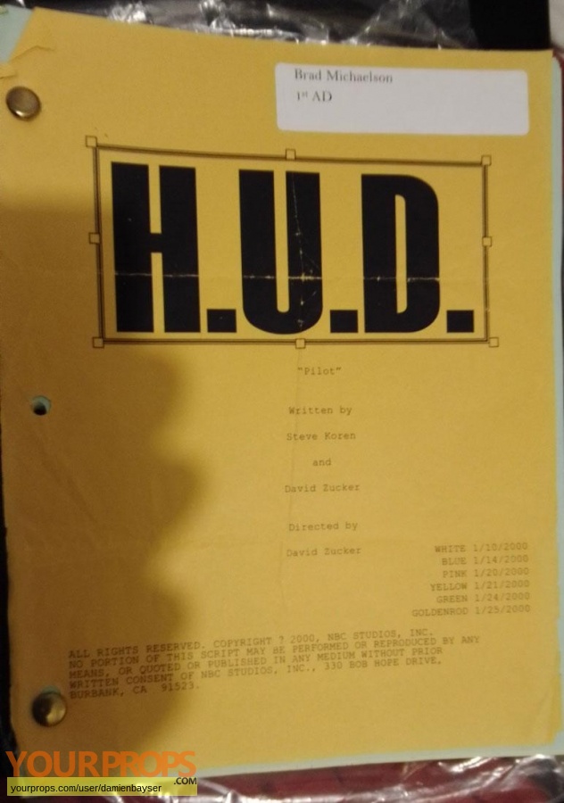H U D  original production material
