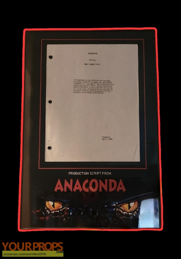 Anaconda original production material