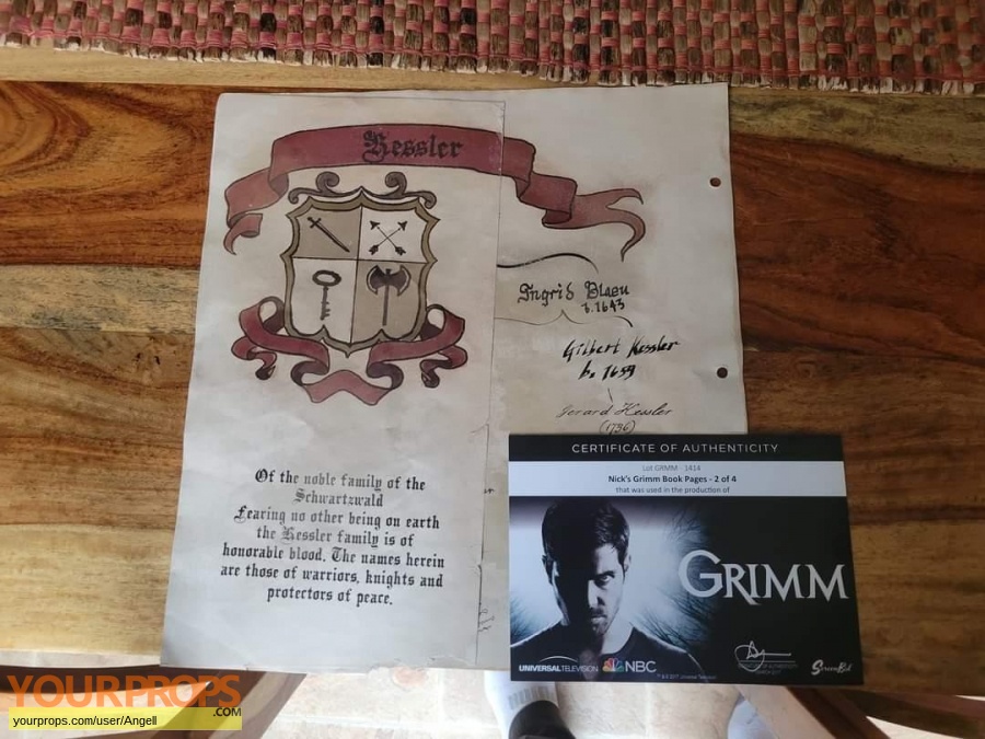 Grimm original movie prop