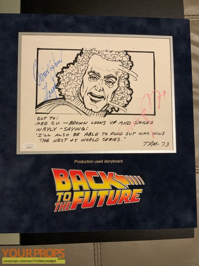 Back To The Future original production artwork