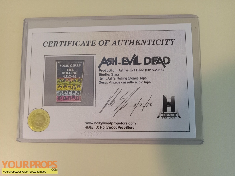 Ash Vs  Evil Dead original movie prop