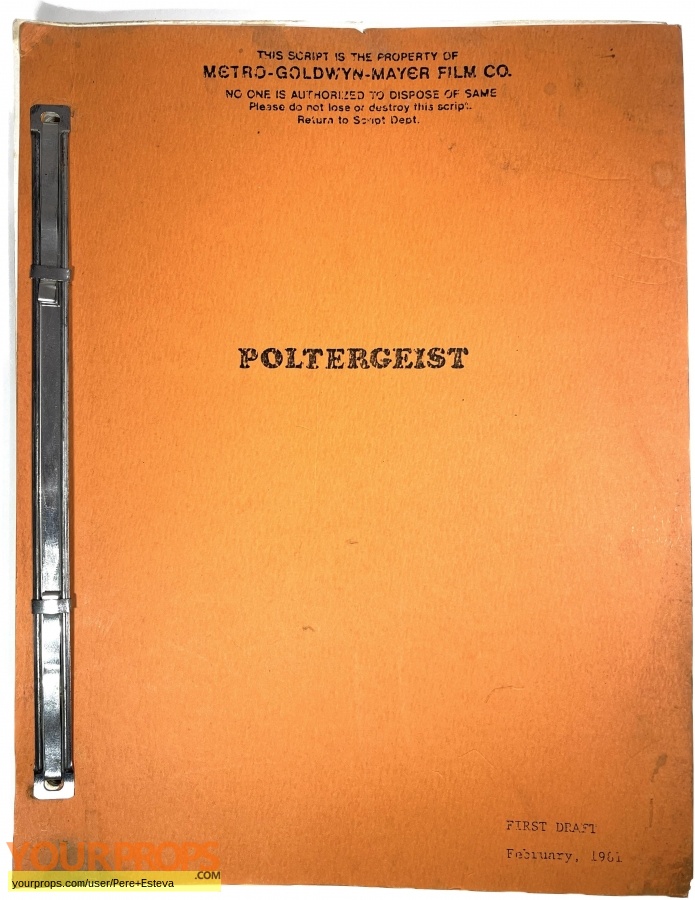 Poltergeist original production material