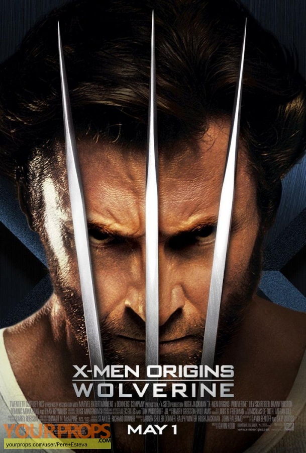 X-Men Origins  Wolverine original movie prop