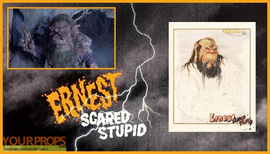 Ernest Scared Stupid original production artwork