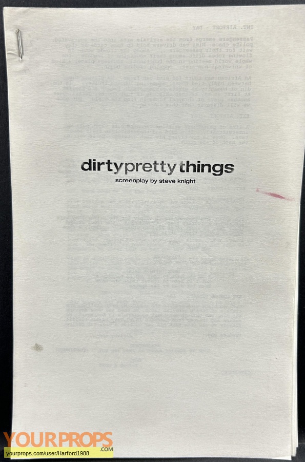 Dirty Pretty Things original production material