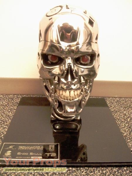 ICONS Terminator 2 Judgement Day ENDO-SKULL ORIGINAL COA Paperwork Prop Replica 