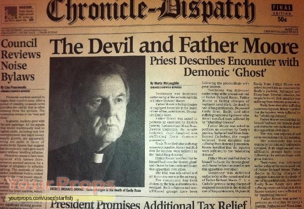 The Exorcism Of Emily Rose Newspaper Original Movie Prop
