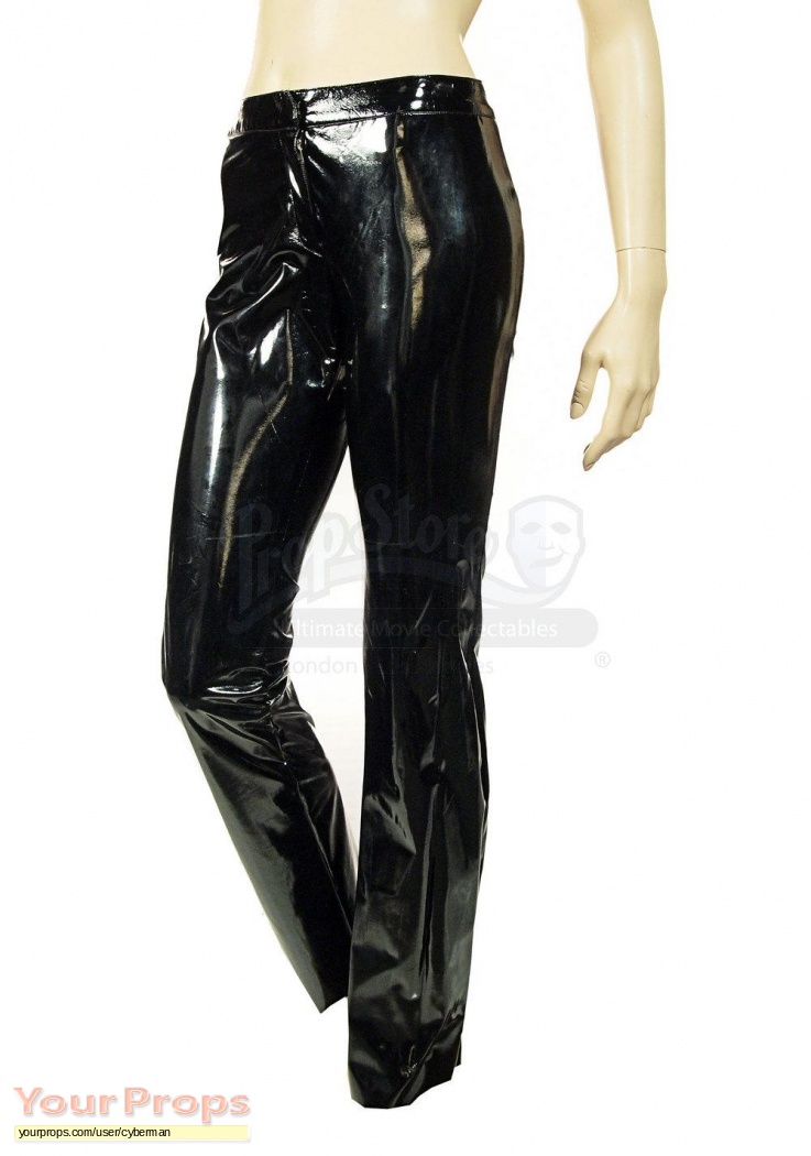 The Matrix BLACK SHINY PVC TROUSERS. original movie costume