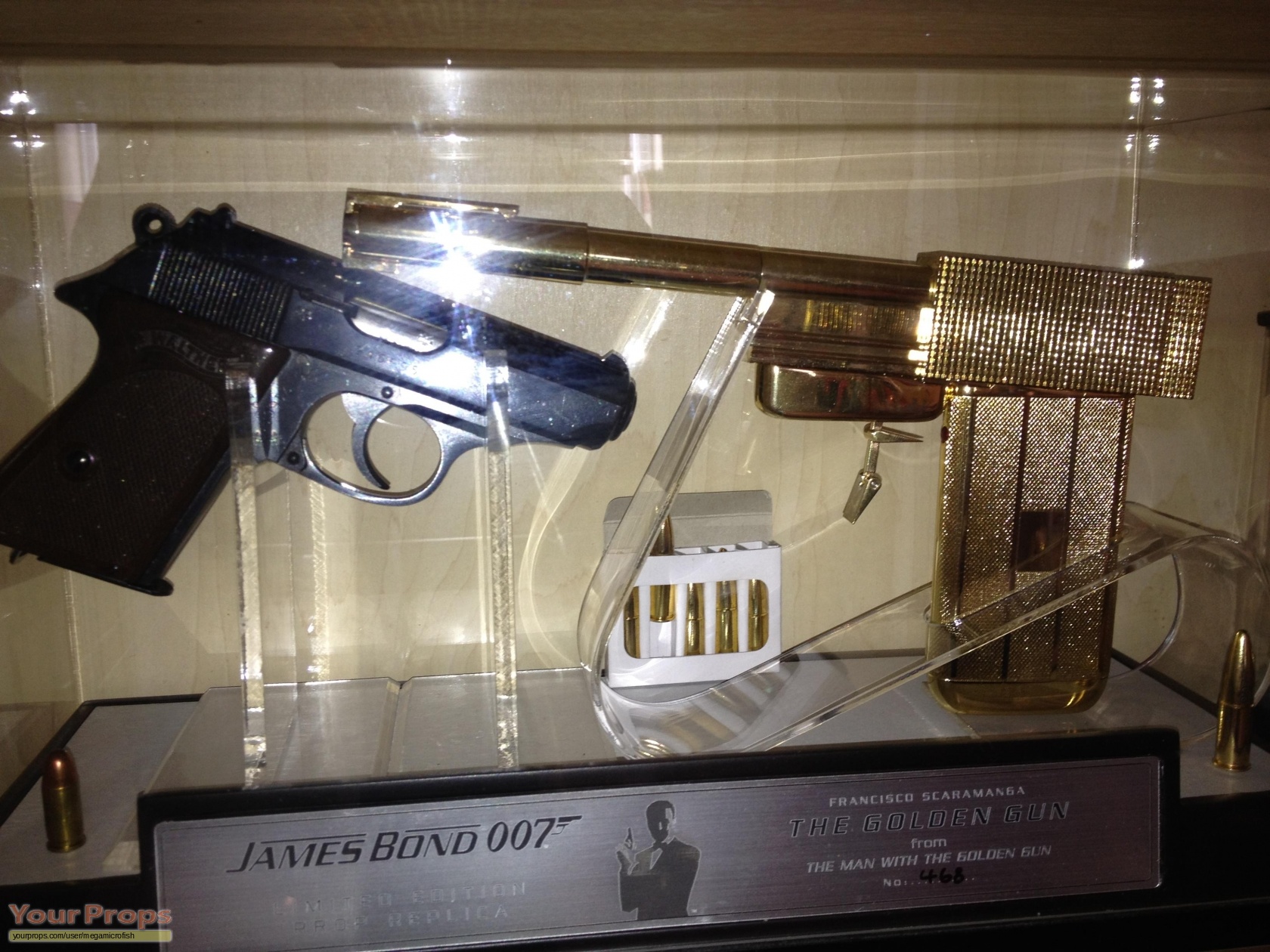 The Man With The Golden Gun Poster Bond James Barrel Gun Brosnan Pierce ...