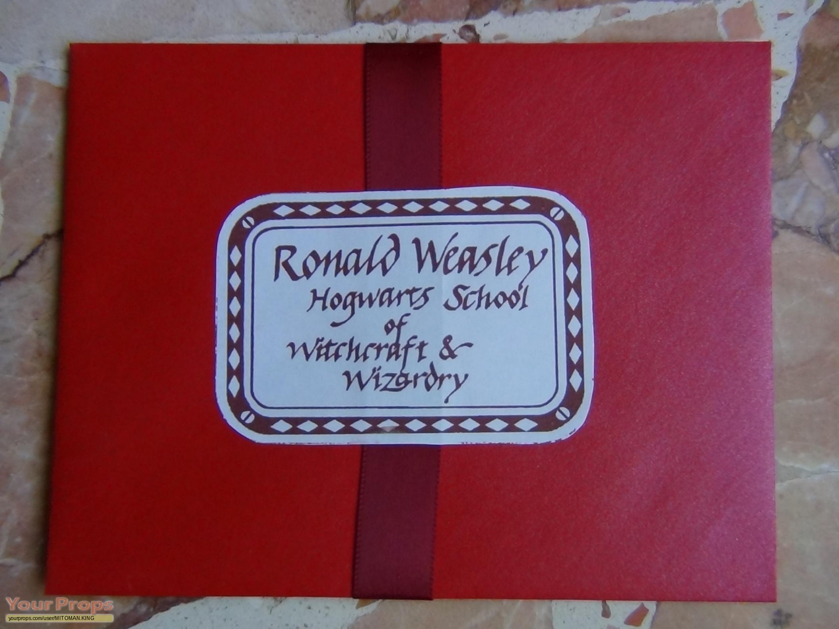 Ron Weasley Howler Letter Harry Potter prop.