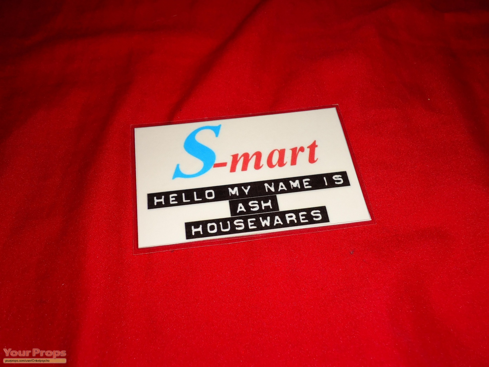 S-Mart Hello My Name Is Ash Housewares Badge