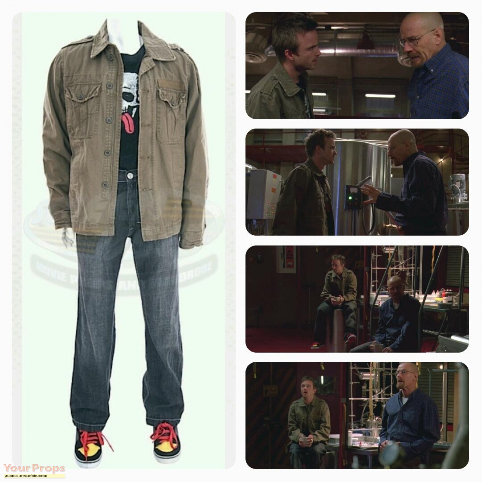 Breaking Bad Jesse Pinkman's (Aaron Paul) Screen Worn Costume original TV  series costume