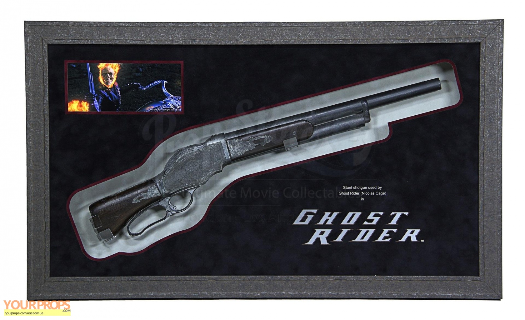 Ghost Rider Stunt Riffle Display original movie prop