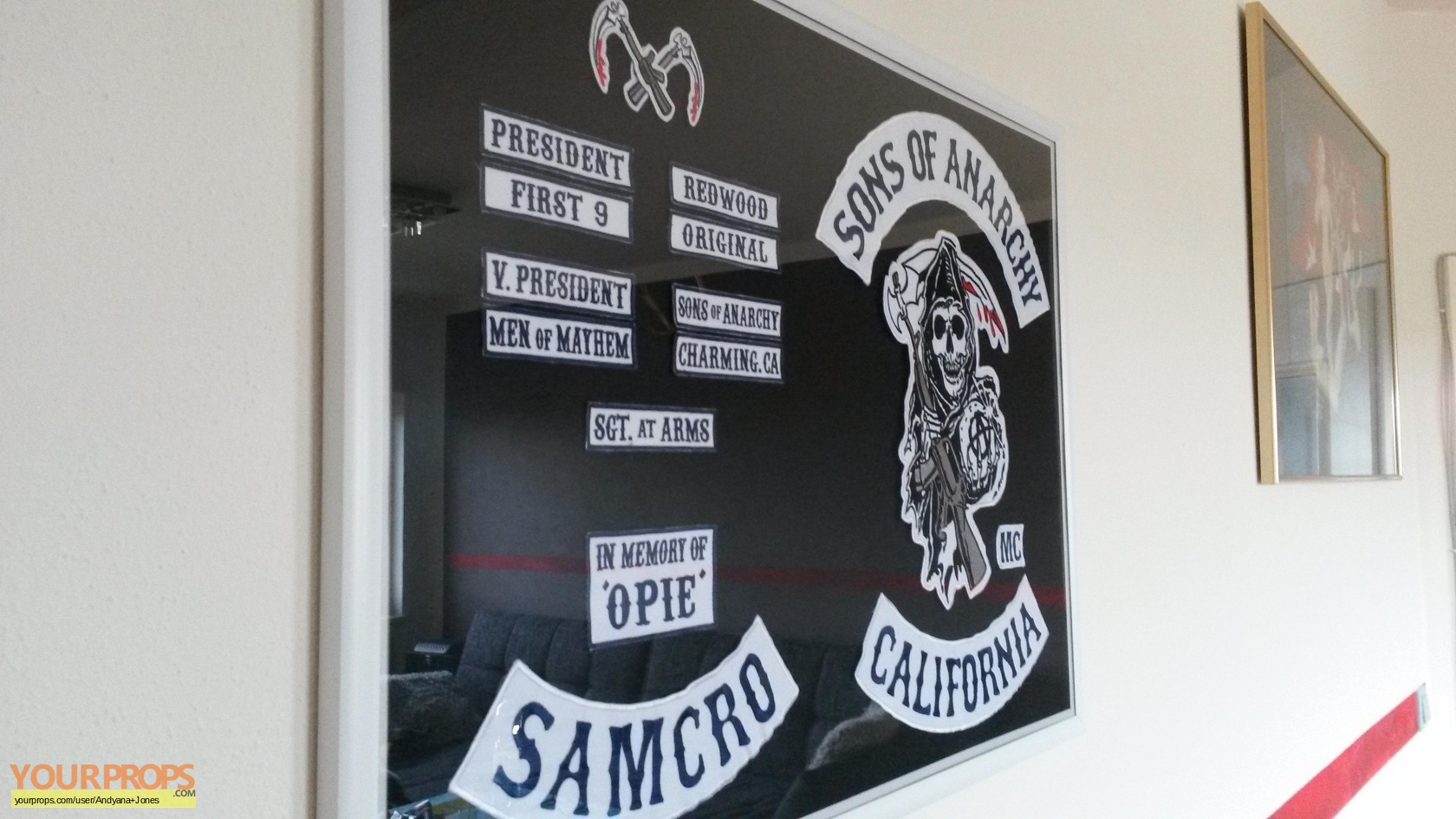 Sons of Anarchy SAMCRO Cut Patches - Full Set replica TV ...