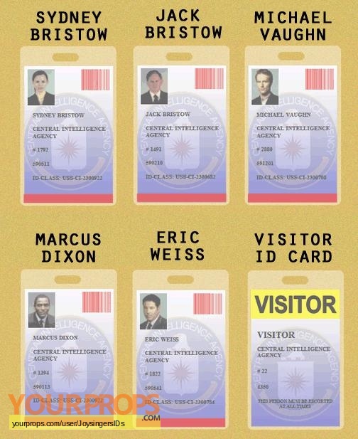 fake cia id card