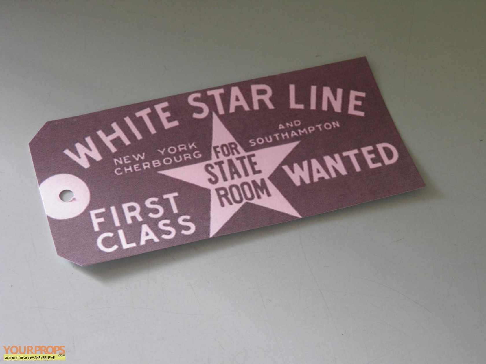 White Star Line Baggage Tag