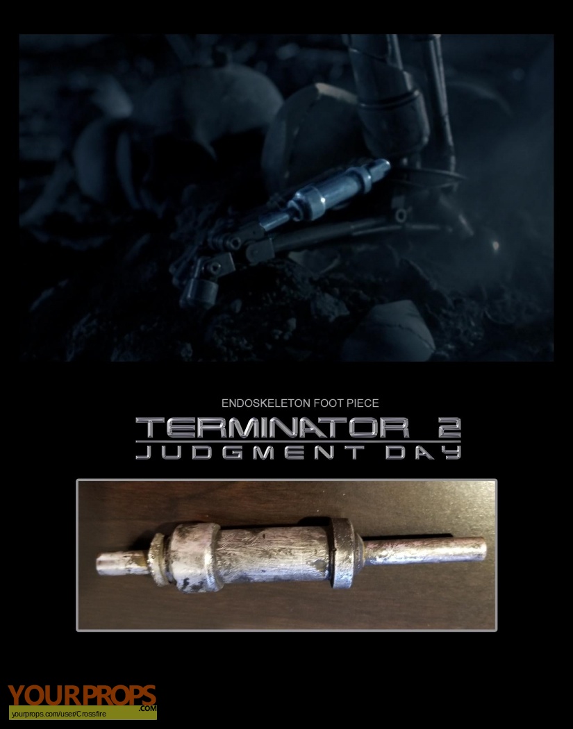 Terminator 2: Judgment Day Terminator 2 Endoskeleton Pieces original movie  prop