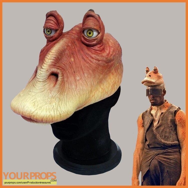 Star Wars The Phantom Menace Ahmed Best Jar Jar Mask Original Movie Prop