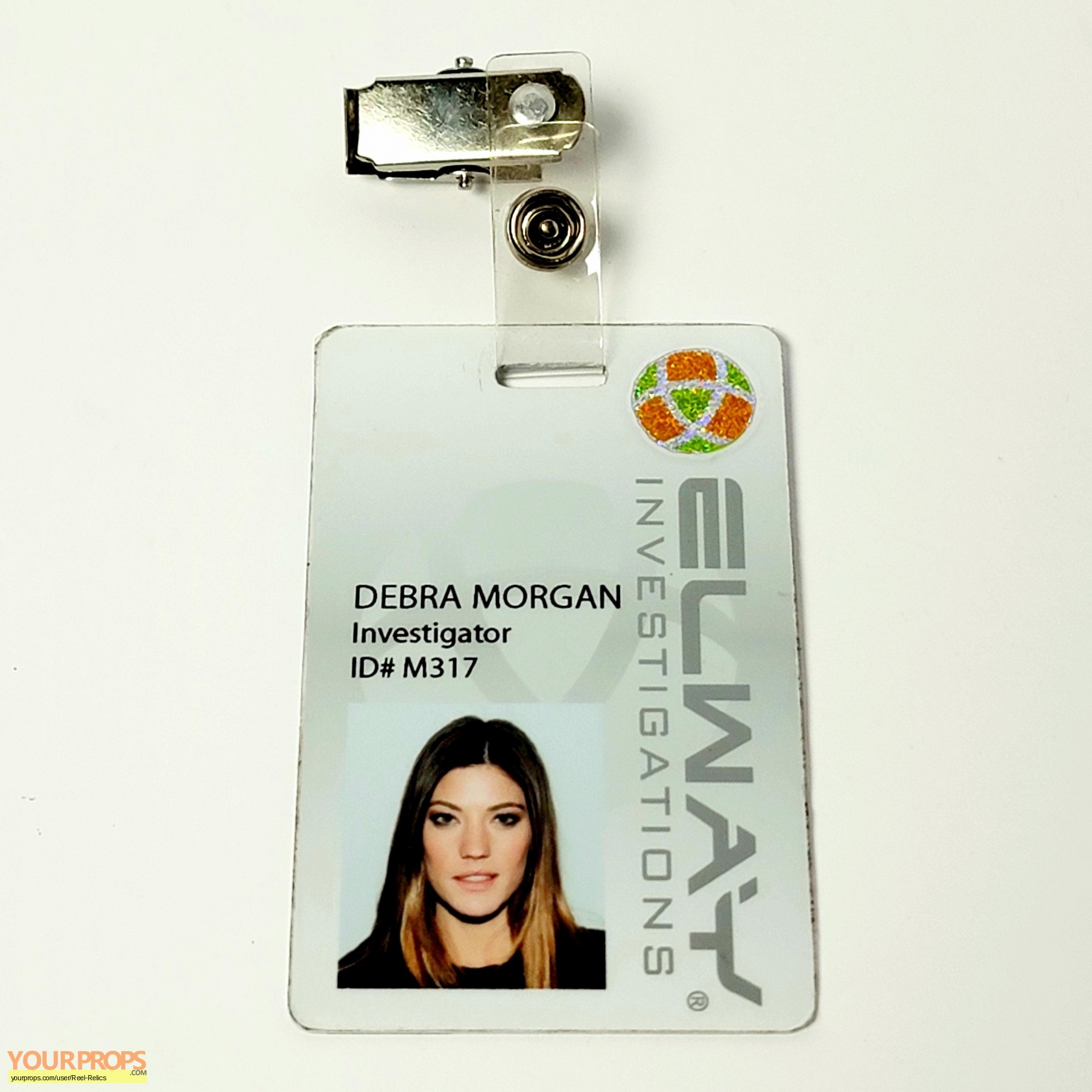 Dexter Debra Morgan's Elway Badge original TV series prop