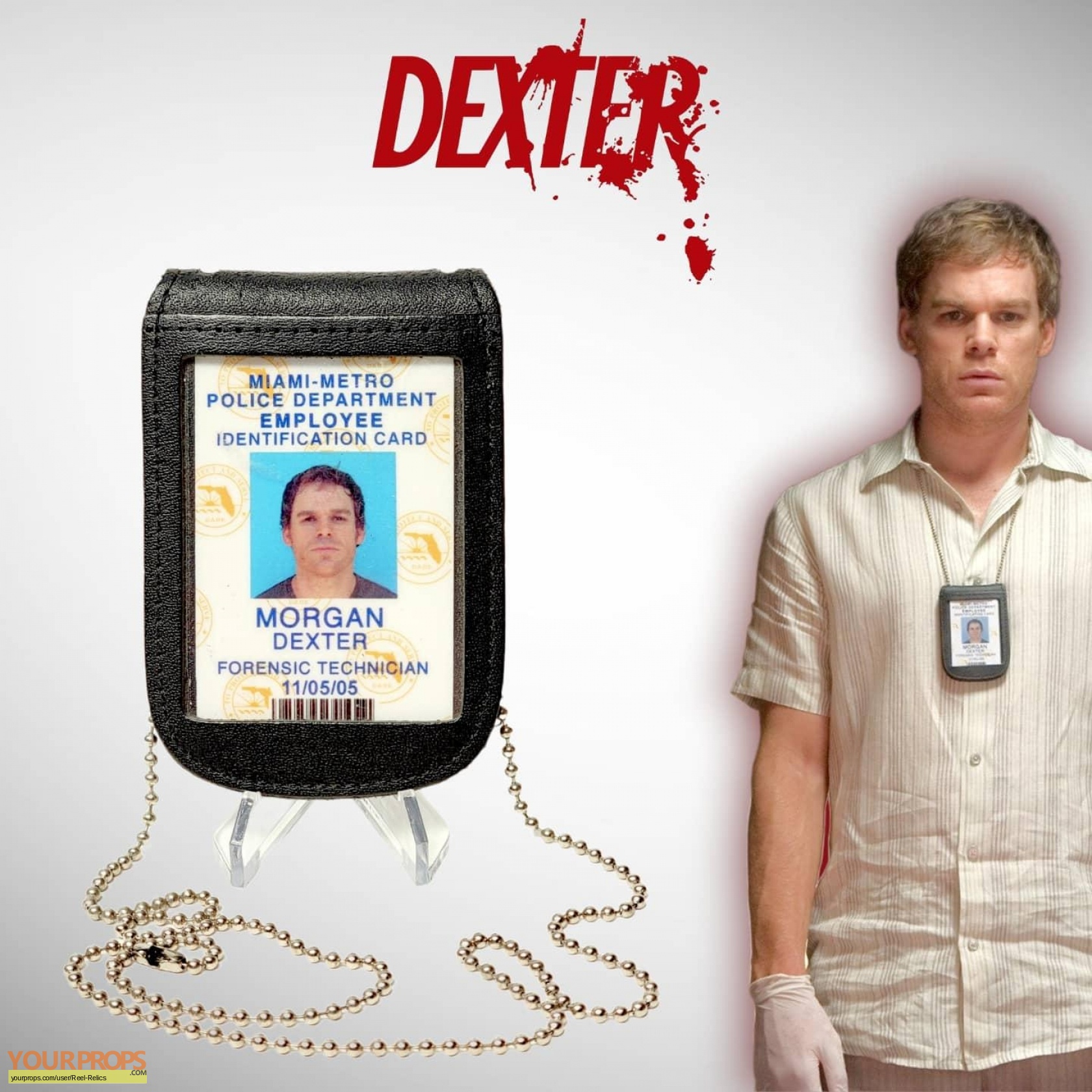 Dexter Dexter Miami Metro Badge original TV series prop