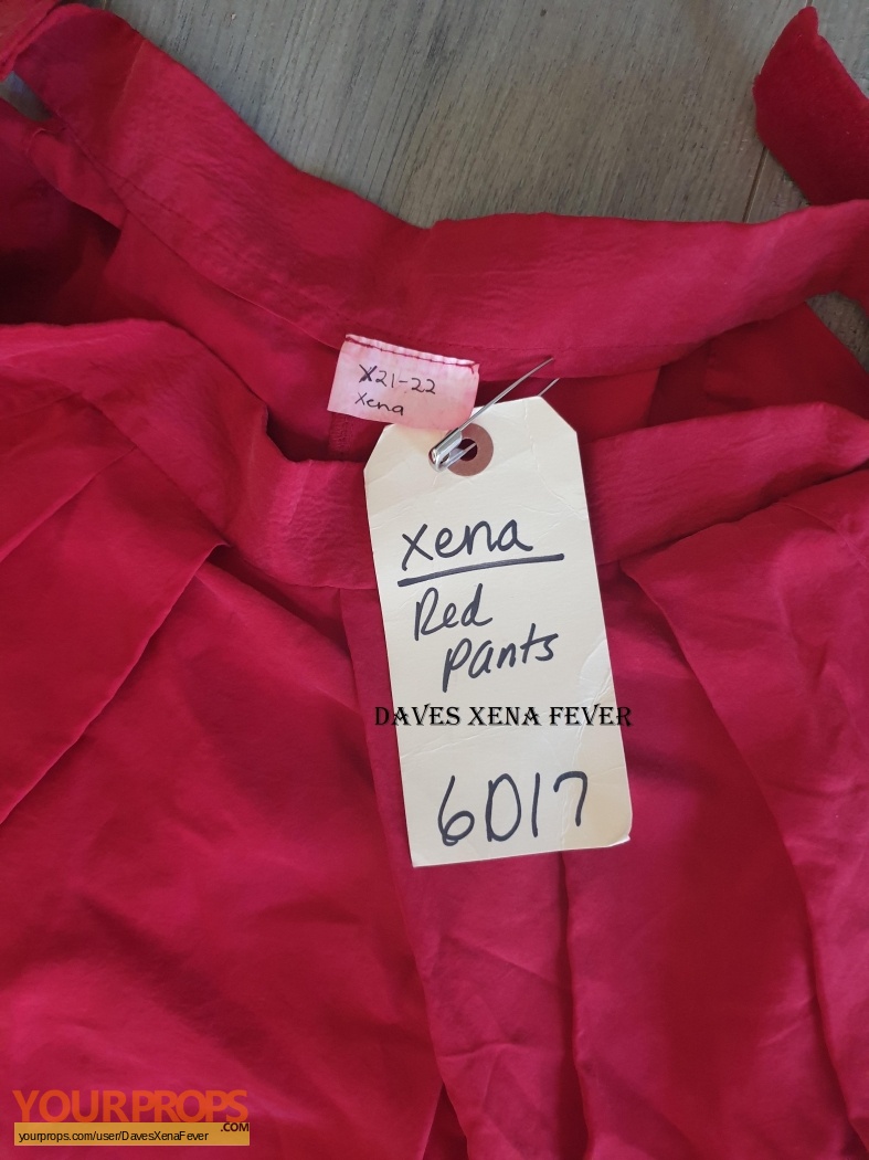 Xena: Warrior Princess Authentic Xena culottes (Red Pants) original TV ...