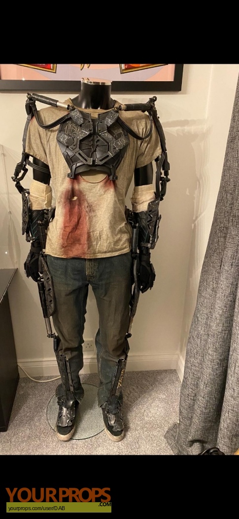 Elysium Max's Bloody Costume and HULC suit original movie costume