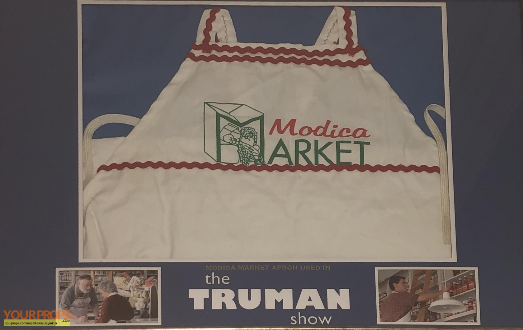 The Truman Show Modica Market apron original movie costume