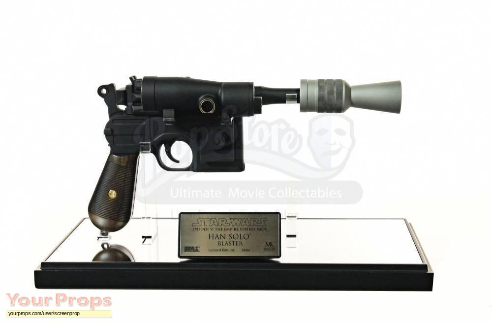 Master replicas scaled Han Solo blaster chrome chase 