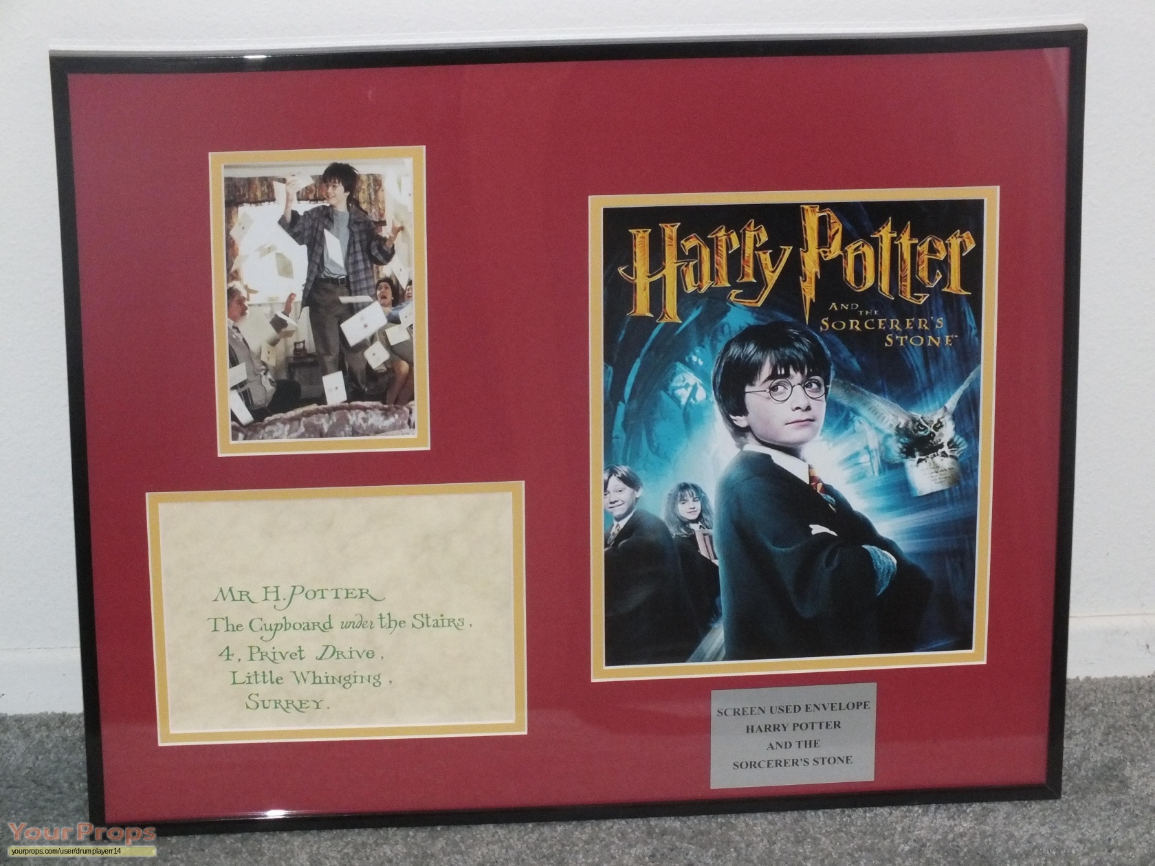 Harry potter Harry Potter framed props original movie prop