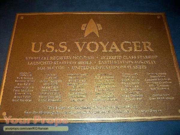 Voyager Schiffs Plakette Eaglemoss Star Trek Dedication Plaque Replica Neu 