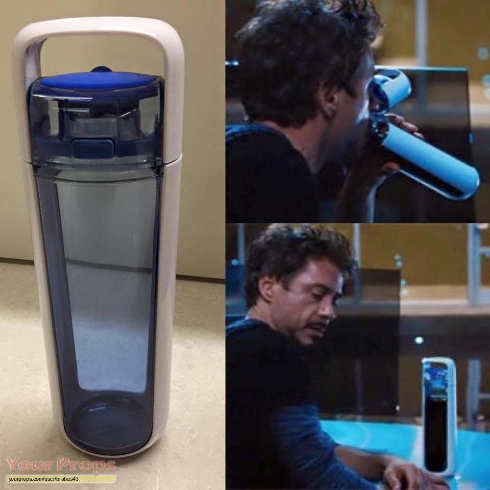 Iron Man 2 Water Bottle replica prod. material