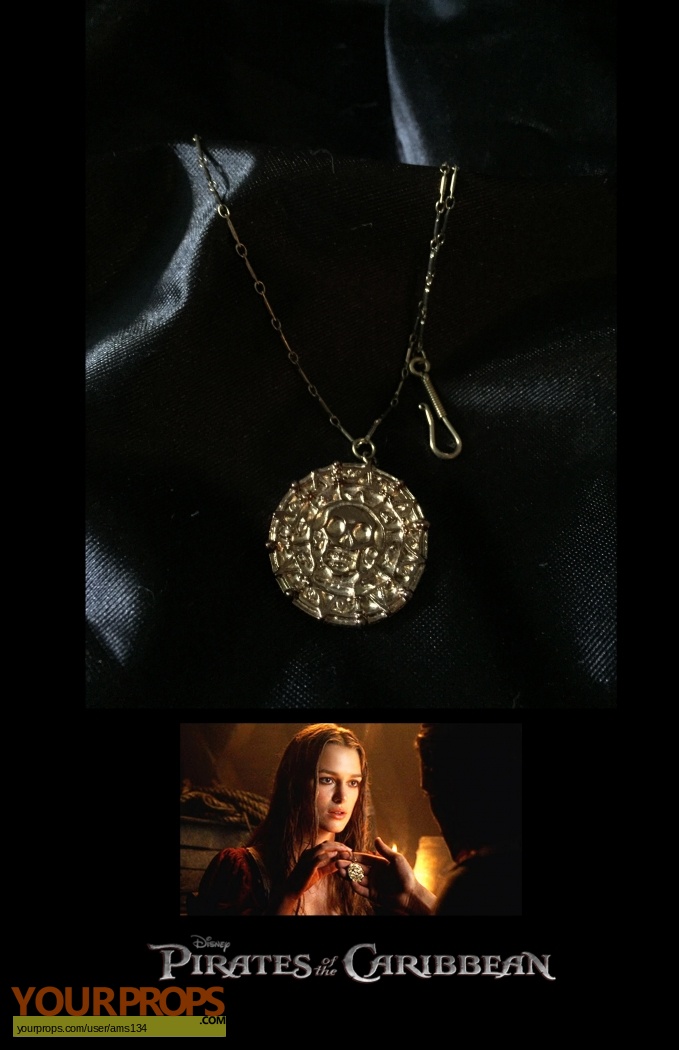 Amazon.com: Pirates of The Caribbean, Elizabeth Swan Cursed Aztec Coin  Pendant, Solid Metal, Gold, Limited Edition : Everything Else
