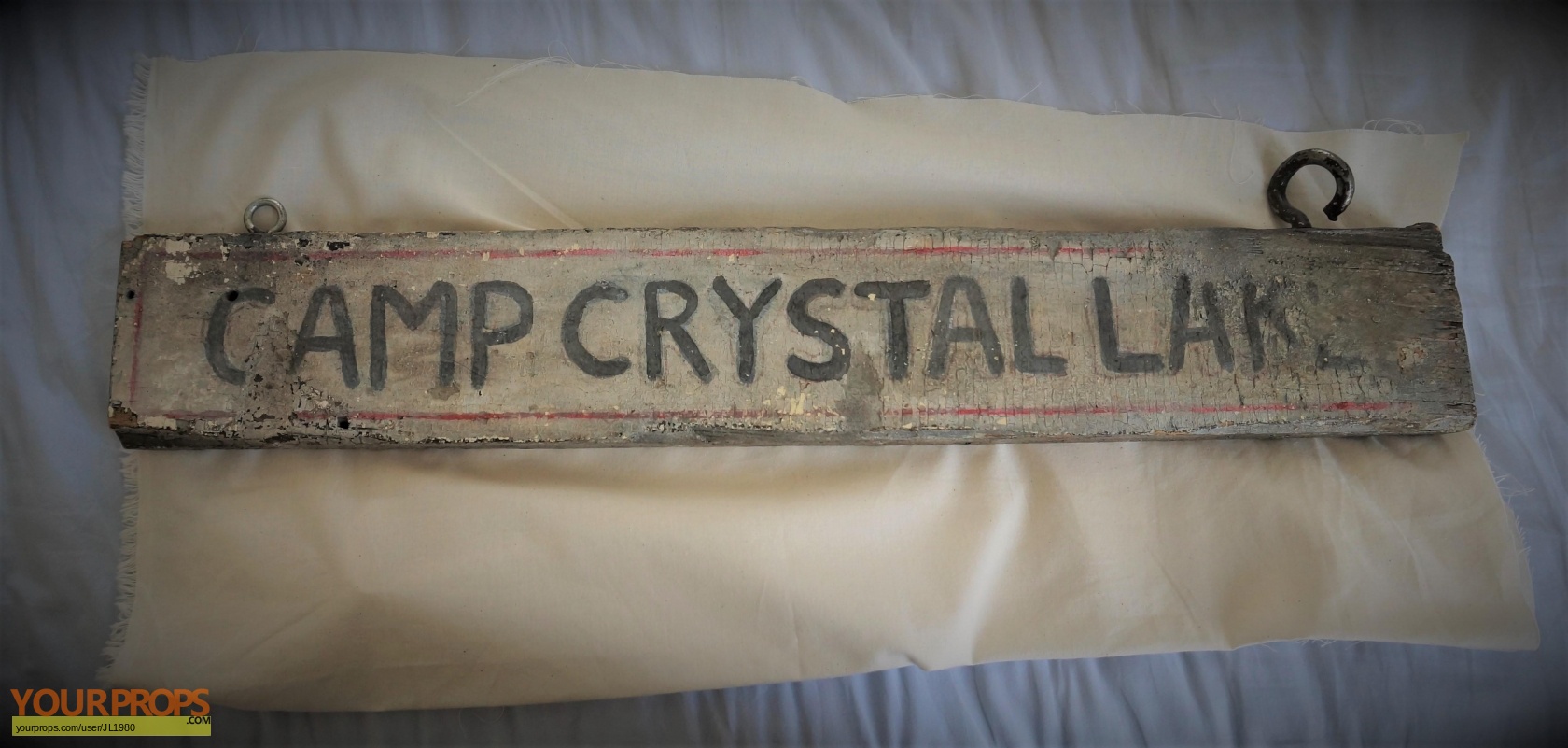 Friday the 13th, Part 2 Camp Crystal Lake sign original set dressing
