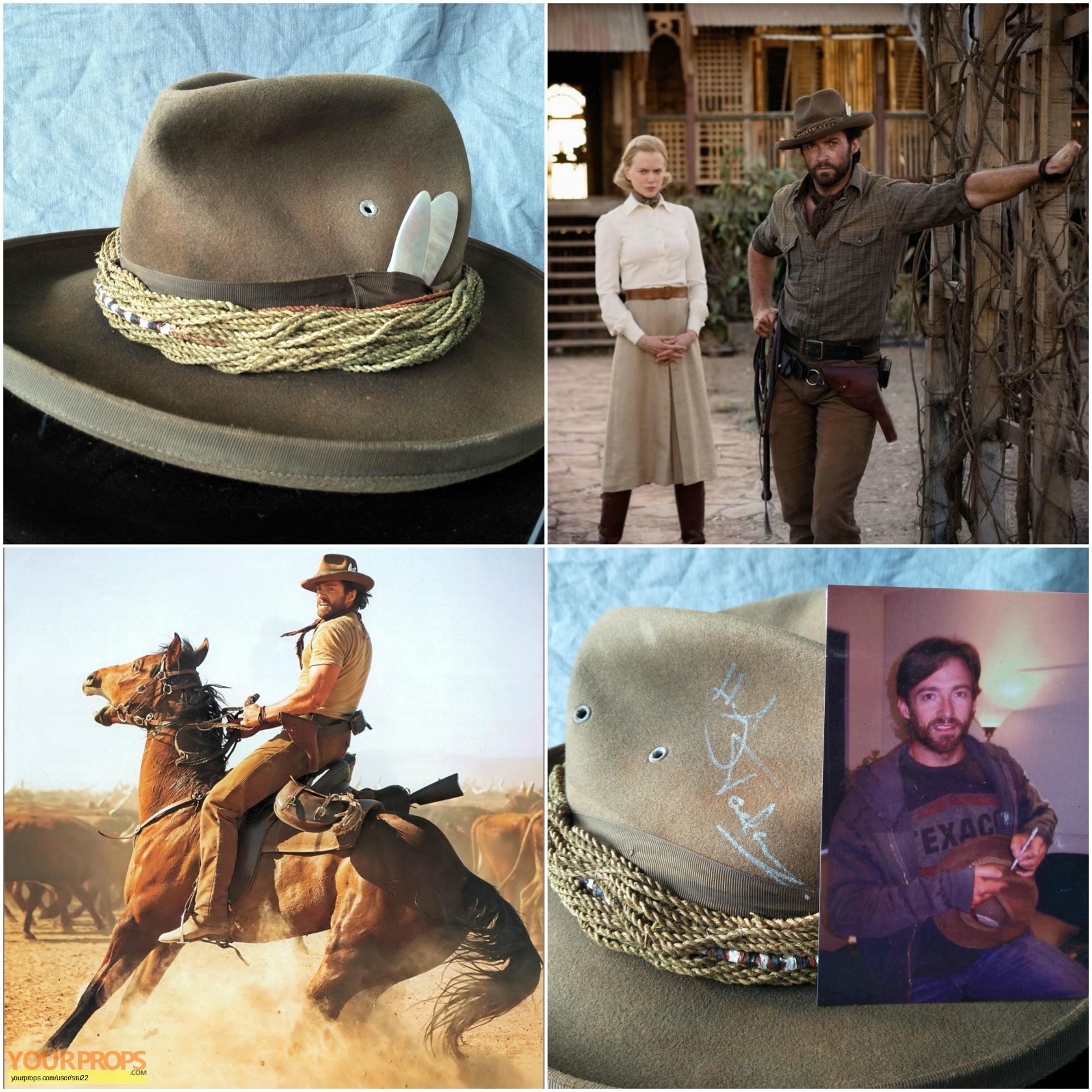 Australia Drover's (Hugh Jackman) Production Used Hat original movie ...