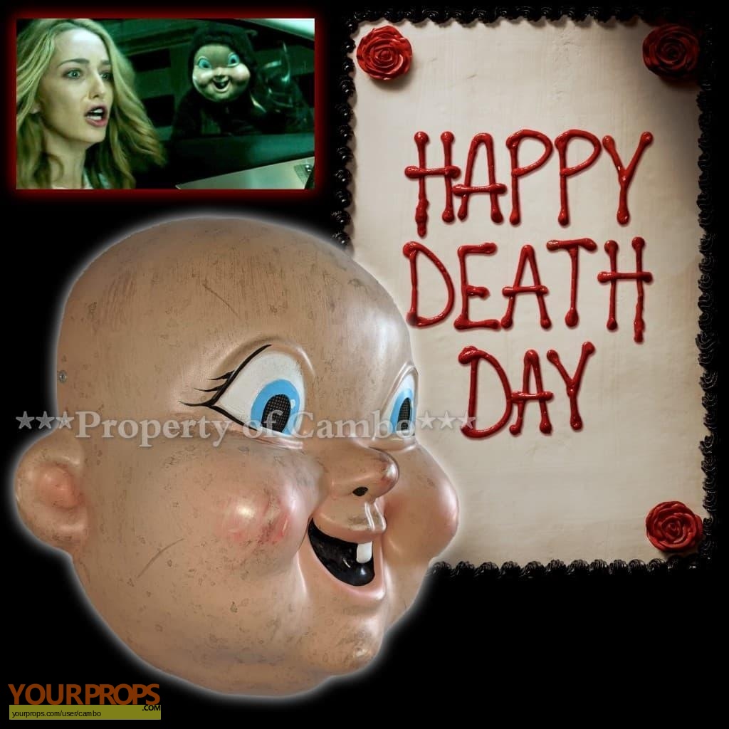 Happy Death Day Used Baby Face Killer's mask original prop