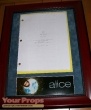 Alice original production material