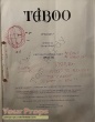 Taboo original production material
