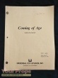 Coming Of Age original production material